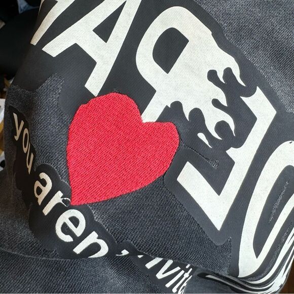 Hyde Park Sweater Double Velocity Crewneck Ash Black Sweatshirt Pullover Size M - Picture 7 of 7